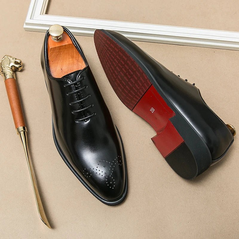 Luxury Mens Leather Shoes High Quality Men's Shoes Fashion Oxford Wedding Men Dress Leather Shoes 2024 Gentleman Office Man Shoe - trendyfy.store